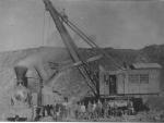 Bagger beim Kanalbau